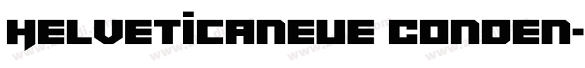 Helveticaneue Conden字体转换